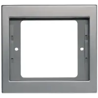 Hager Marcos Berker, modelo K.5, de una sola placa, acero inoxidable, metal con acabado mate, 1 unidad.