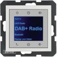 Berker S.1/B.X RADIO DAB+ PW (Acabado brillante) (Radio táctil, modelo 29848989)