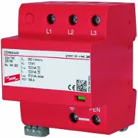 Dehn DSH TNC 255 FM, opción de aplicación: combinador de protección contra sobretensiones, con toma de tierra, tipo 1+2, para