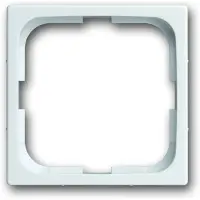 ABB 1710-0-3863, Blanco, Sin tornillos, Compatible con cualquier marca, 63 mm, 63 mm, 55 x 55 mm