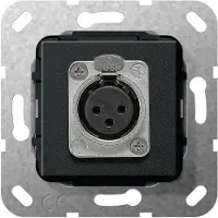 Gira 4846788, conector XLR, color negro