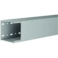 Hager Canal de cableado BA68008007030B, PVC, BA 6, 80x80 mm, gris piedra