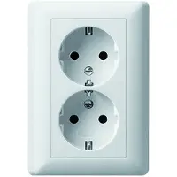 Gira Giratorio Schuko, doble enchufE, serie rws-gl, modelo 078003