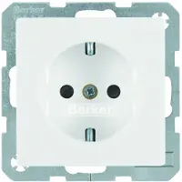 Berker Enchufe SCHUKO Q.1/Q.3, modelo 41436086, color antracita, con acabado en terciopelo