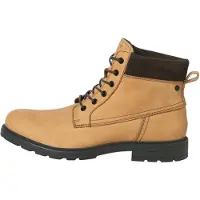 Jack & Jones Botas con cordones 'JFWCRANFIELD' marrón oscuro / mostaza