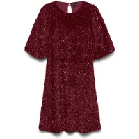 Vero Moda Vestido de gala 'VMBella' burdeos