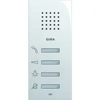 Gira , estación de vivienda, modelo 125001, sistema AP 55, color blanco crema (125001)