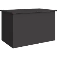 vidaXL Caja de almacenamiento para jardín, acero galvanizado, 80 x 50,5 x 50 cm, 175 litros