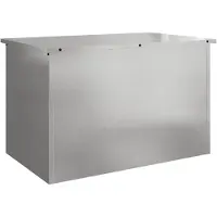 vidaXL Caja de almacenamiento para jardín, acero galvanizado, 80 x 50,5 x 50 cm, 175 litros