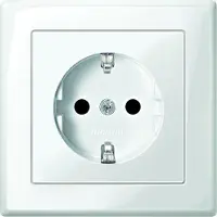 Merten MEG2300-1419 - CEE 7/3 - CEE 7/4 - Blanco - Resina termoplástica - 250 V - 16 A