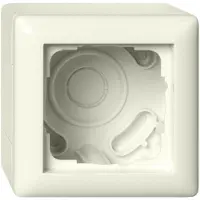 Gira 106101, carcasa AP para interruptor de 1 vía + marco, estándar, color crema claro