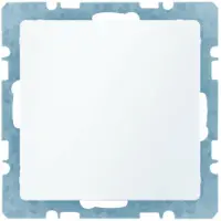 Hager Tapa para persiana Berker con pieza central Q.1/Q.3, color blanco polar, acabado aterciopelado, 1 unidad.