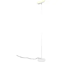 TRIO Lámpara de pie moderna y minimalista, de color blanco, con foco ajustable, ideal para salón o dormitorio, de 178 cm de altura, con tecnología LED de 17W y luz de color variable. Modelo: SPECTER RL