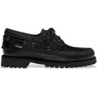 Sebago para hombre. 741271W Zapatos de Piel Acadia negro (42), Plano, Cordones, Casual, outlet 2026.