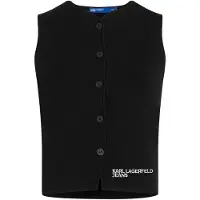 Karl lagerfeld JEANS Chaleco de punto negro / blanco