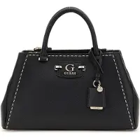 GUESS Bolso de hombro 'Sac Bandoulière Anadela 3 Comp Satch Black' negro