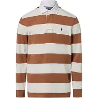 Ralph Lauren para hombre. 710717116055 Camisa de rugby icónica marrón (XXL), Casual, Algodón, Manga larga, outlet 202