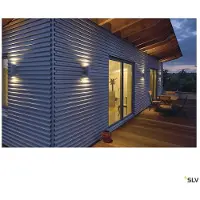 SLV THEO: Lámpara de pared orientable vertical y horizontal, color gris plateado
