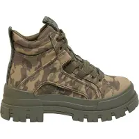 Buffalo Botines con cordones 'Aspha' verde / caqui / oliva