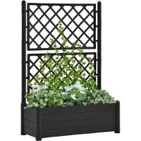 vidaXL Cama con somier y colchón de la marca , color marrón oscuro, dimensiones 90x200 cm, tapizada en tela