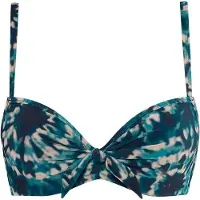 Marlies Dekkers Lotus Blue And Green Push Up Bikini Top Talla: 70B | Bikinis Outlet | Mujer | Azul