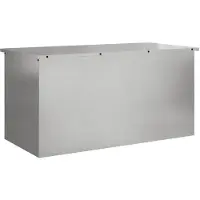 vidaXL Caja de almacenamiento para jardín, acero galvanizado, 100 x 50,5 x 50 cm, 220 litros