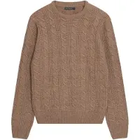 French Connection Crew Cable Camel Mel Talla: XXL | Jerséis Outlet | Hombre | Marrón