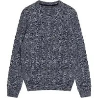 French Connection Crew Cable Twist Marine Mel Talla: M | Jerséis Outlet | Hombre