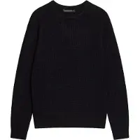 French Connection Crew Waffle Black Talla: XXL | Jerséis Outlet | Hombre | Negro