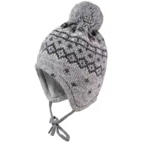 Maximo - Kids' Mini Beanie - Jacquard Norwegian - Gorro size 41-43 cm, gris