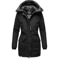 NAVAHOO Chaqueta de invierno negro / blanco