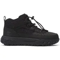 Timberland para niño. TB0A64DR0151 Zapatillas de piel de montaña de caña baja con cordones GreenStride Motion 6 negro (33), Plano, Casual, D