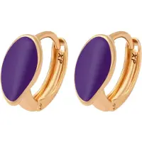 NAEMI Pendientes oro / lila