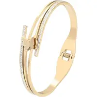 NAEMI Pulsera oro / transparente
