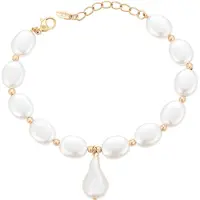 Faina Pulsera oro rosa / blanco