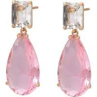 Faina Pendientes oro / rosa / transparente