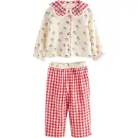 Next Pijama azul claro / rojo / blanco