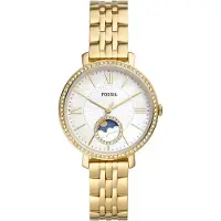 Fossil Reloj analógico 'Jacqueline' azul / oro / blanco