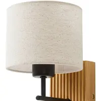 LUCANDE Aplique de pared Lieske de , color beige, E27, brazo de lectura LED