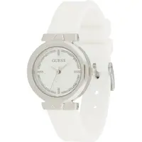 GUESS Reloj analógico 'MINI RUMOUR' plata / blanco