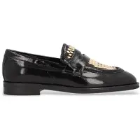 Alpe para mujer. 533949 Mocasines de piel New Mimi negro (36), Plano, Ninguno, Casual, outlet 2026.
