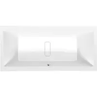 Hak Handelsagentur Koch Bañera rectangular Polysan MARLENE, 200x90x48 cm, color blanco