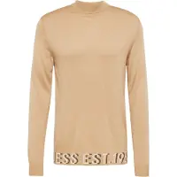 Guess Marciano GUESS Alf Ls High Neck Log Travertine Sand Talla: S | Jerséis cuello Alto Outlet | Hombre | Marrón
