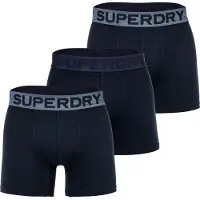 Superdry para hombre. M3110452C Set 3 Bóxers Triple marino (L), Homewear, Algodón, outlet 2026.