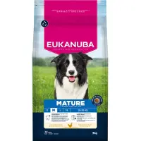 Eukanuba Alimento para perros Mature Medium, rico en pollo fresco, 3 kg