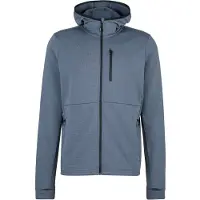 Stoic - MerinoWaffleFleece320 NorrdalSt. Zip Hoody - Sudadera con capucha y cremallera size XXL, gris/azul
