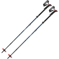 LEKI - Sherpa FX Carbon - Bastones de esquí de travesía size 110-130 cm, azul/rojo