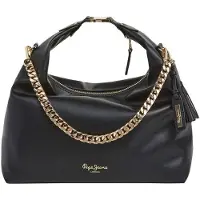 Pepe Jeans para mujer. PL0300074 Bolso Gail negro (OSFA), Casual, Poliuretano, outlet 2026.