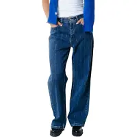 Colourful Rebel Gaias Rhinestones High Rise Wide Leg Denim Pants Dark Blue D Talla: XS | Pantalones Outlet | Mujer | Azul