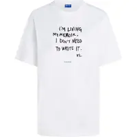 Karl Lagerfeld Relaxed Karlism Tee White Talla: XS | Camisetas de Seda Outlet | Mujer | Blanco
